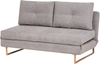 Schlafsofa 3-Sitzer JERSLEV Stoff Grau Bild 4