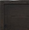 vidaXL Tischplatte Dunkelbraun 160x60x(2-6)cm Massivholz Eiche 3156451 Bild 5