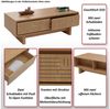 MCW Couchtisch MCW-O33, Maximale Dauerbelastbarkeit Tischplatte: 45 kg Bild 4