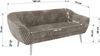 Wohnzimmerset Möbelset PIRS 3-3, Armlehnen, Wellenfederung, weiße Füße, Dreisitzer Sofa, Polstermöbel Set - Hellgrau Velvet Bild 5