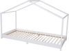 roba Hausbett 90 x 200 cm - inkl. Lattenrost - niedrige Einstiegshöhe - Massivholz und MDF - Weiß Bild 5