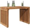 Gartentisch, Beistelltisch, Balkontisch Braun 50 x 32,5 x 35 cm Massivholz Teak Bild 3