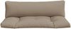 vidaXL Palettenkissen 2-tlg. Taupe Stoff Bild 4