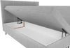 99rooms Skandie Boxspringbett Velours 200x200 cm Dunkelgrau Schaum Topper 4 cm Bild 3