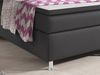 Boxspringbett Oxford 180x200 cm Kunstleder Anthrazit Bild 3