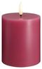 Moods & More LED-Blockkerze in Vintage Rose – Ø 7 4 cm x H 10 cm Bild 1