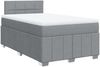 vidaXL Boxspringbett mit Matratze Hellgrau 120x200 cm Stoff 3289335 Bild 3