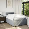 vidaXL Boxspringbett mit Matratze Hellgrau 120x200 cm Stoff 3289335 Bild 4