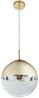 LED Pendellampe, Glaskugel, gold transparent, 25 cm, VARUS Bild 1