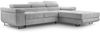 AX LIVING Hellgrau Cord Couch L Form – Arborio R Wohnlandschaft 280cm Bild 2