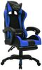 vidaXL Gaming-Stuhl mit RGB LED-Leuchten Blau und Schwarz Kunstleder 288006 Bild 3