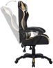 vidaXL Gaming-Stuhl mit RGB LED-Leuchten Gold und Schwarz Kunstleder 287998 Bild 5
