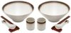 Intirilife Suppenschüssel, Keramik, (Set, 10-tlg), Ramen Schüssel Set für 2 Personen aus Keramik 1.1 Liter für Nudelsuppe Bild 2