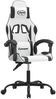 vidaXL Gaming-Stuhl Weiß und Schwarz Kunstleder 3143876 Bild 2