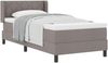 vidaXL Boxspringbett mit Kopfteil Taupe 200 x 100 cm Stoff 3341157 Bild 2