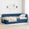 vidaXL Eckbettgestell Blau 90 x 200 cm Stoff 3394052 Bild 1
