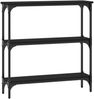 vidaXL Konsolentisch Schwarz 75x22,5x75 cm Holzwerkstoff 834030 Bild 2