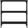 vidaXL Konsolentisch Schwarz 75x22,5x75 cm Holzwerkstoff 834030 Bild 4