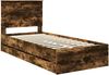 vidaXL Bettrahmen Geräucherte Eiche 90 x 190 cm Ingenieurs Holz 3409500 Bild 4
