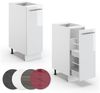 Midischrank Fame-Line Weiß Hochglanz 30 x 82 cm ohne Arbeitsplatte Vicco Bild 3