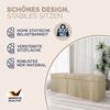 CASARIA® Faltbare Sitztruhe mit Stauraum Leinenoptik Beige XL Bild 3