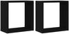 vidaXL Würfel-Wandregale 2 Stk. Schwarz Eichen-Optik 30x15x30 cm 862055 Bild 2