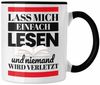Trendation Tasse Trendation - Leseratte Geschenk Tasse Lass Mich Einfach Lesen Bücher L Bild 1