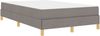 vidaXL Boxspringbett mit Matratze Taupe 120 x 200 cm Stoff 3398560 Bild 3