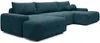Vente-unique - DAVISO Sofa Stoff Blau - B 163 cm x H 87 cm x L 360 cm Bild 3