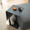 HOME DELUXE Beistelltisch aus Metall ZIMA - 58 x 38 cm Schwarz Made in Germany Bild 3