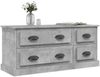 vidaXL TV-Schrank Betongrau 100x35,5x45 cm Holzwerkstoff 816452 Bild 4