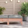 vidaXL Gartenhocker mit Kissen Massivholz Douglasie 838167 Bild 3