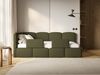 Selsey 'Cloudy' Jugendbett links, Rausfallschutz, Bouclé Olivgrün, 90x200 cm Bild 2