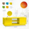 TV-Lowboard Eyecatcher - Fernseher-Tisch in Holz-Optik - HiFi-Kommode mit 2 Türen & 2 Fächern - Wohnzimmer-Möbel Gelb Bild 2