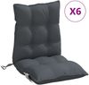 vidaXL Niedriglehner-Auflagen 6 Stk. Anthrazit Oxford-Gewebe 377673 Bild 2