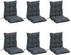 vidaXL Niedriglehner-Auflagen 6 Stk. Anthrazit Oxford-Gewebe 377673 Bild 3