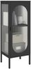 vidaXL Sideboard Schwarz 40x35x105 cm Glas und Stahl 352999 Bild 4