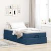vidaXL Ottoman-Bett mit Matratze Blau 90x200 cm Stoff 3311084 Bild 3