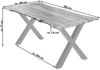 Esstisch Akazie naturfarben 280 x 100 cm X-Gestell silber YVONNE 76522893 Bild 2