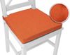 sunnypillow Stuhlkissen 4er Set Kissen Maße: 42 (vorne), 35 (hinten) x 40 x 5 cm Bild 3