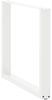 vidaXL Esstischbeine U-Form 2 Stk. Weiß 80x(72-73) cm Stahl 4013189 Bild 4