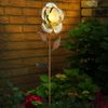 LED Solar-Steckleuchte, Blumen, silber, H 75 cm Bild 4