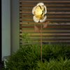 LED Solar-Steckleuchte, Blumen, silber, H 75 cm Bild 3