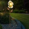 LED Solar-Steckleuchte, Blumen, silber, H 75 cm Bild 5