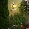 LED Solar-Steckleuchte, Blumen, silber, H 75 cm Bild 2