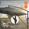 ML-DESIGN Sonnenschirm Ampelschirm mit/ohne LED Solar Ständer Abdeckung Windsicherung Ø330 cm, Gartenschirm UV50+ Sonnenschutz wasserabweisend 360° drehbar & neigbar Bild 4
