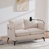 2-Sitzer Sofa B 127 x T 69 x H 66 cm aus Chenille mit verstellbarer Handyhalterung Bild 3