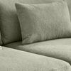 Big-Sofa 290 cm breit Federkern Lounge Couch extratief mit Flachgewebe Hellgrün Bild 5