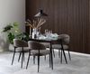 Polsterstuhl >Edina< (2er-Set) in graubraun, Polyester, Stahl - 56x77x55 (BxHxT) Bild 3