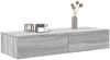 vidaXL Wandregal mit Schubladen Grau Sonoma 100x36x19 cm Holzwerkstoff 859991 Bild 3